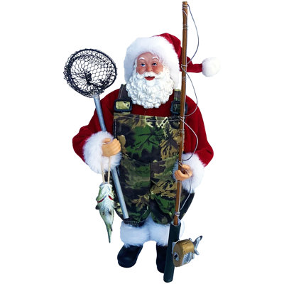 12” Camo Fisherman Claus