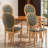 French Style Vintage Solid Wood Upholstered Dining Chair Set-1367719052-1357781861