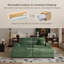 Combinaison de chaise longue convertible surdimensionnée rembourrée-371059573