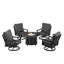 Ensemble de conversation d'extérieur pour 4 personnes avec coussins Ferrol-889054577