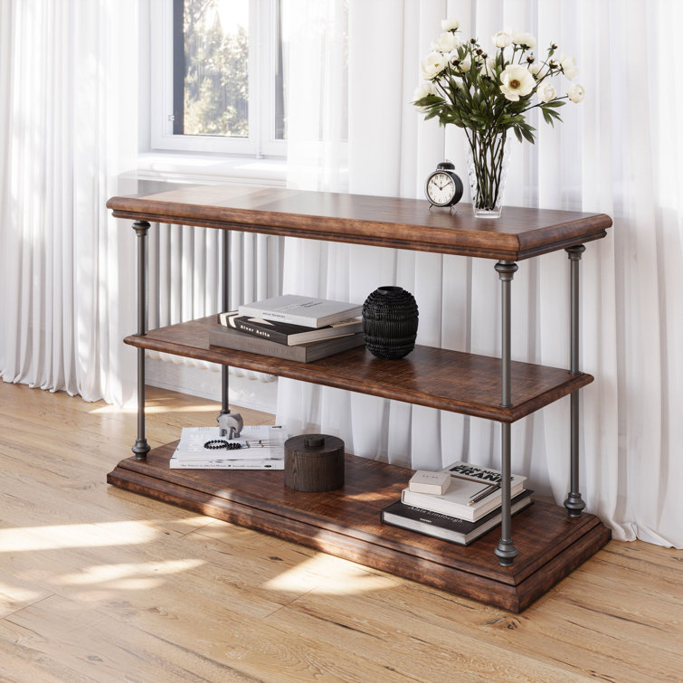 Lobdell 48'' Solid Wood Top Console Table