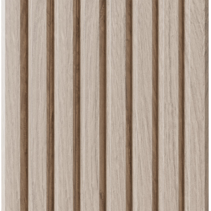 Tambour à lattes biseautées de 1-1 / 2 po de hauteur (l 12 po x L 96 po), Chêne blanc naturel