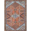 Tapis traditionnel fait à la main en laine orange 4 x 5