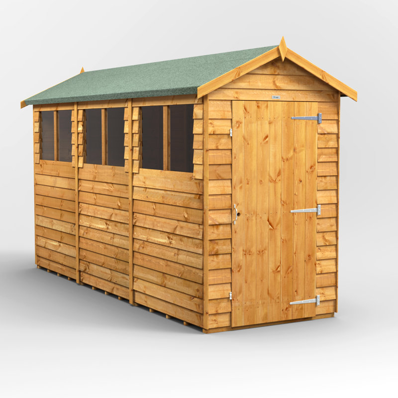 Powersheds Timber Overlap Apex Garden Shed