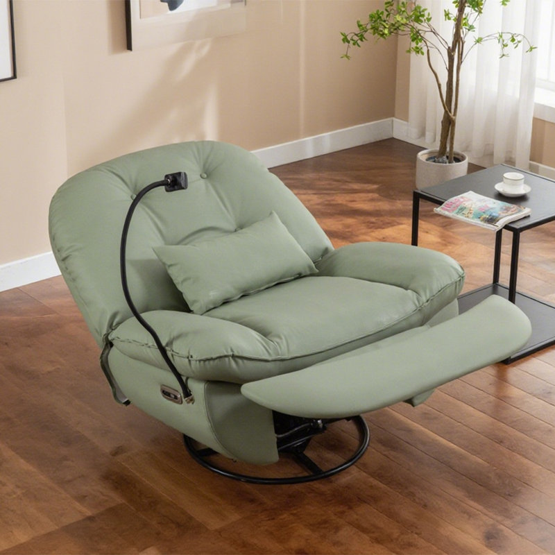 Fauteuil inclinable pivotant avec commande vocale Bluetooth Weona, Vert
