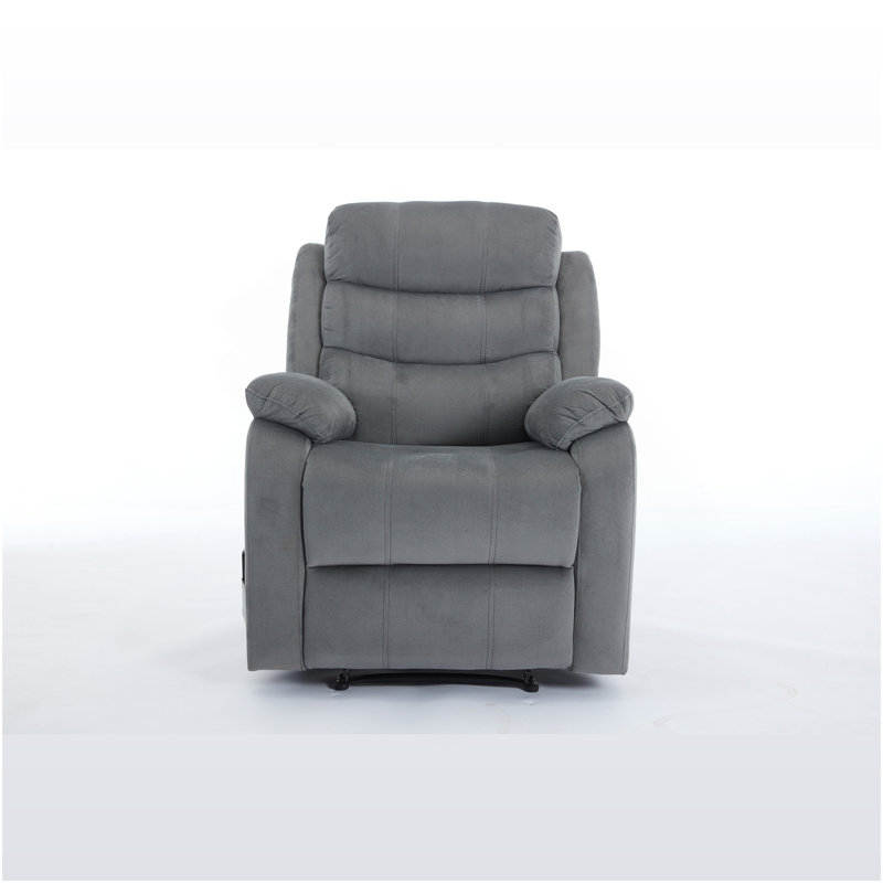 Fauteuil inclinable manuel rembourré en tissu Steph Plush
