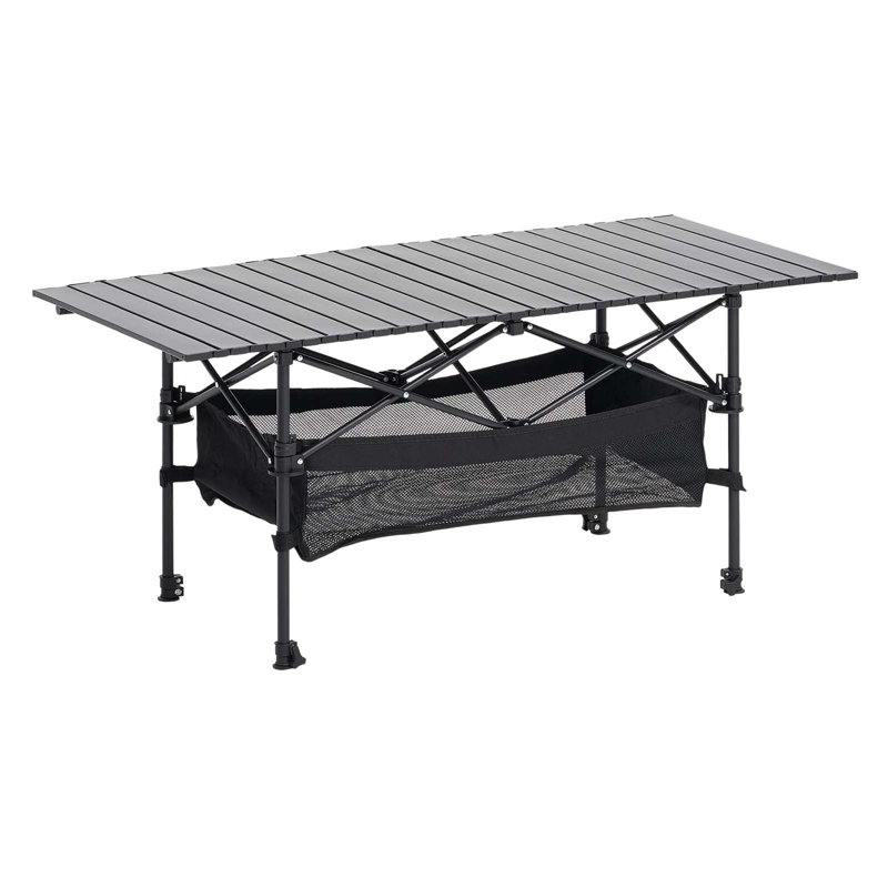 Table de camping pliante en aluminium