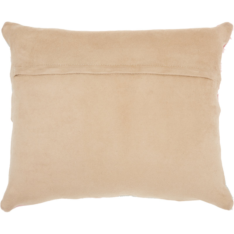 Patchwork Leather/Suede Throw Pillow