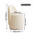 Modern Backrest Dressing Stool Rotating Luxury Dressing Stool, Suitable For Bedrooms And Living Rooms-2070825642