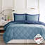 Ensemble d'édredon en duvet synthétique double / grand réversible avec Scotchgard de 3 m