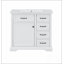 Meuble-lavabo 36 po avec lavabo en céramique, 2 tiroirs basculants, charnières de porte à fermeture en douceur, blanc