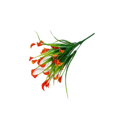 Kondieu Fleurs artificielles pour la décoration intérieure Fleurs artificielles Bouquets de lys Bouquets de fleurs en plastique pour la décoration