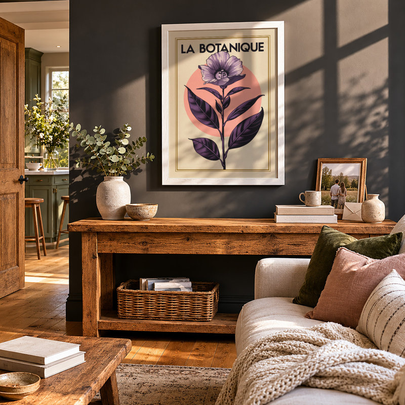 La Botanique Botanical - Framed Print, A2 - 59.4 x 42.0 cm, White