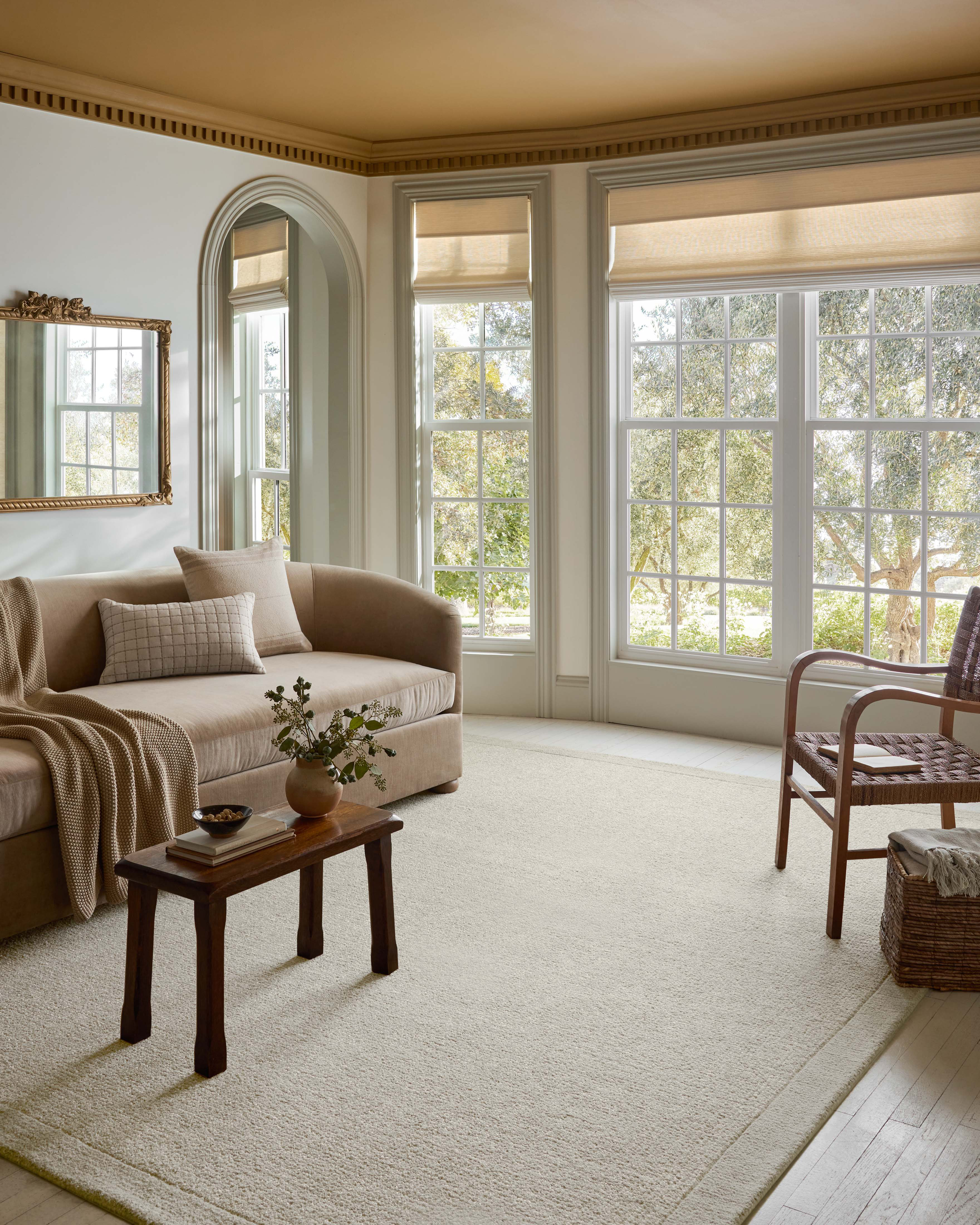 Magnolia Home by Joanna Gaines x Loloi Henley Ivory / Silver Area Rug
