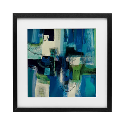 Abstract Essenza Composition Framed Print Under Glass, design by Maurizio Piovan