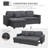 Upholstered 89.75'' Sleeper Sofa