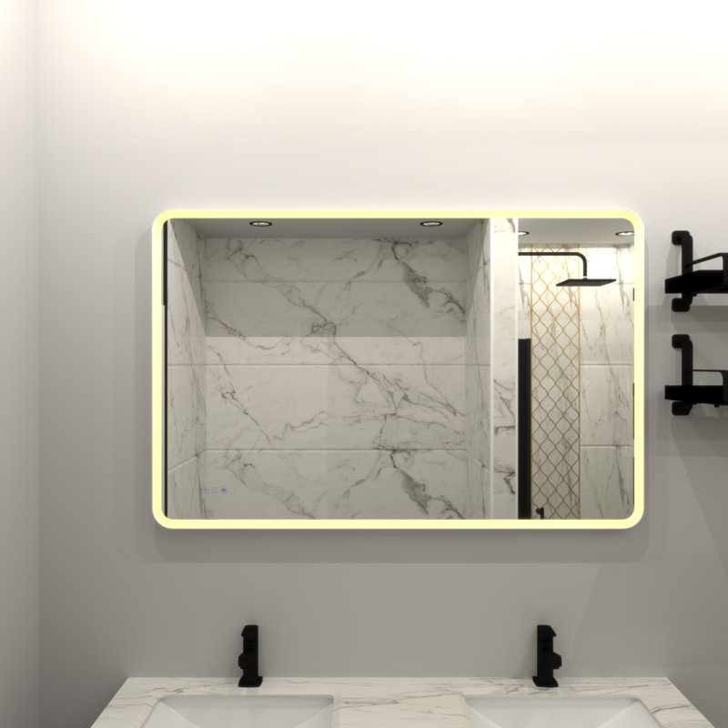 Miroir de salle de bain 60 x 36 - DEL à intensité variable, 36" H x 60" W