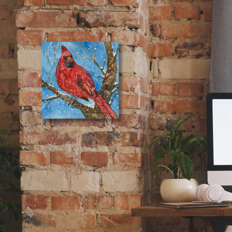 Winston Porter «Snowbird» par Annelein Beukenkamp, art mural sur toile, H 12 po x l 12 po x P 0,75 po