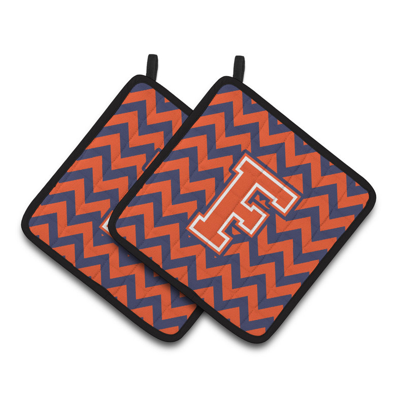 Poignée à chevrons, F, Orange/Bleu foncé