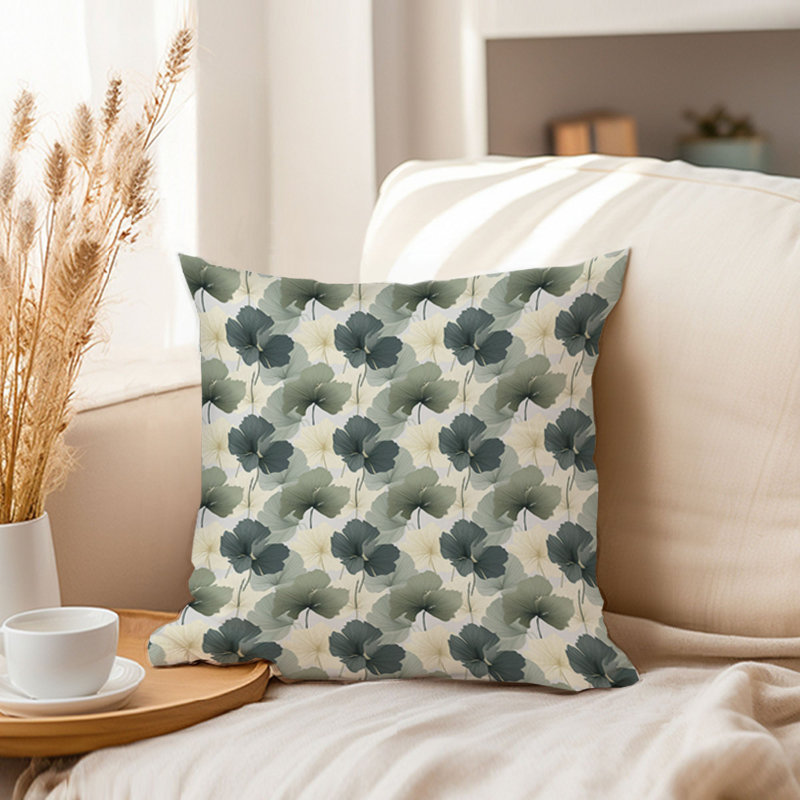 Botanical Pattern Plants Modern, 20"H x 20"W