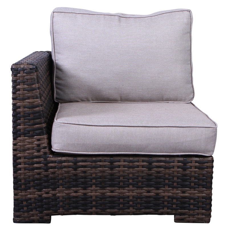 Carmel Wicker Fully Assembled 8 - Person Seating Group with Cushions