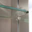 Armoire à pharmacie compacte en aluminium de 15 po x 26 po: tablettes réglables, miroir mural ou encastré pour salle de bain