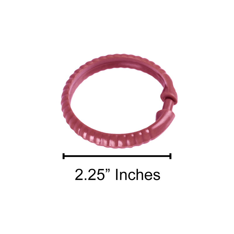 Crochet en plastique pour rideau de douche, Rouge