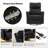 Tonisia Modern Faux Leather Dual Motor Power Swivel Recliner with Adjustable Power Headrest-1971378764