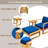 Acacia Wood Outdoor Lounge Set - Chairs And Benches, Ideal For Terraces, Balconies And Gardens-2093245080