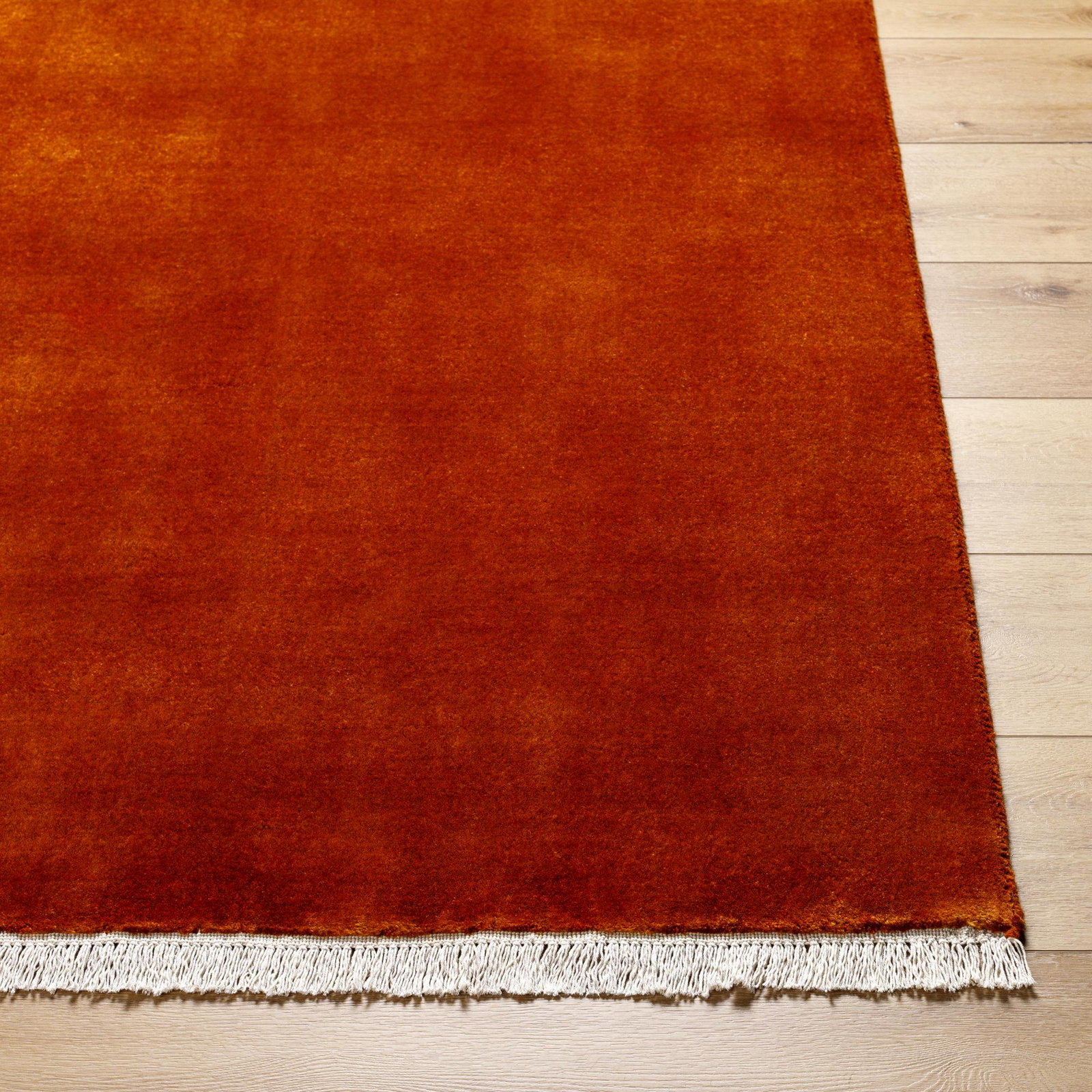 Clio Wool Rust/Burnt Rug, Runner 2'6" x 8'