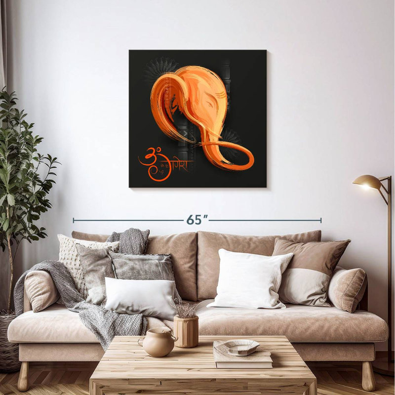 Adella Hindu God Lord Ganesh, 36" H x 36" W