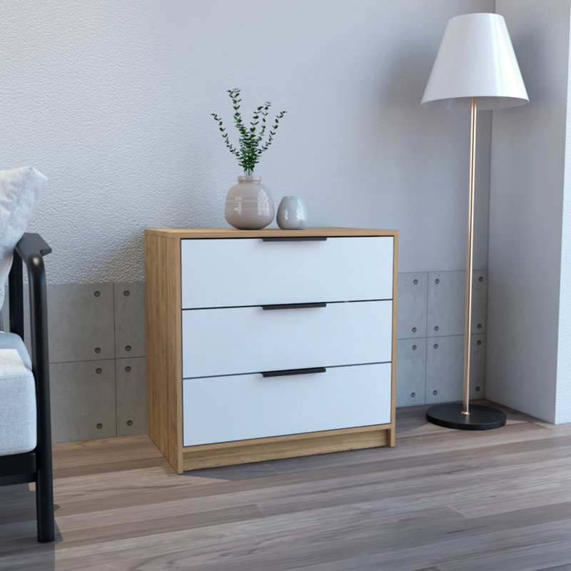 Anayelly 27.6'' W 3 - Drawer Dresser, Natural