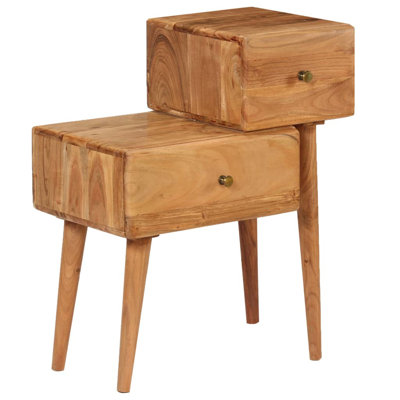 Halle 60cm W Solid Wood Bedside Table