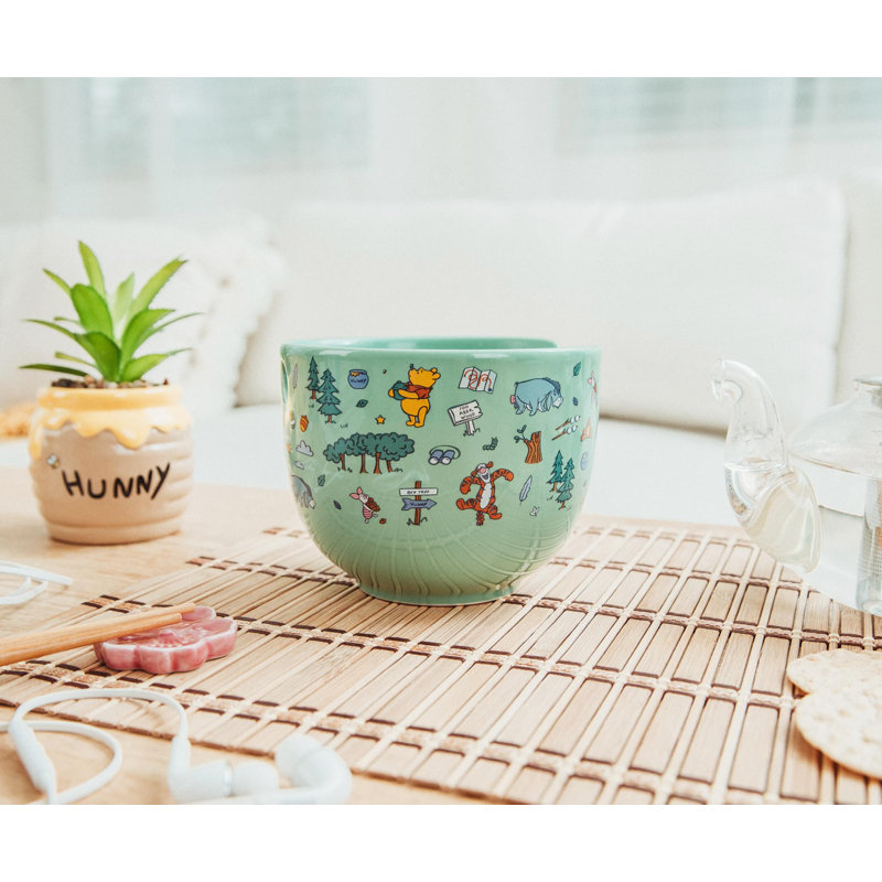 Ensemble de bol et baguettes 20 onces Disney Winnie The Pooh Allover