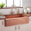 36" Fiona Hammered Copper Farmhouse Sink