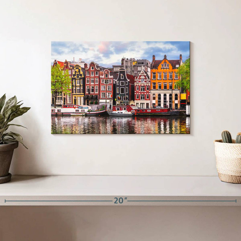Maisons de canal Nicci Amsterdam, H 8 po x l 12 po