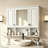 35'' x 28'' Wall Mounted Bathroom Medicine Cabinet-938101685