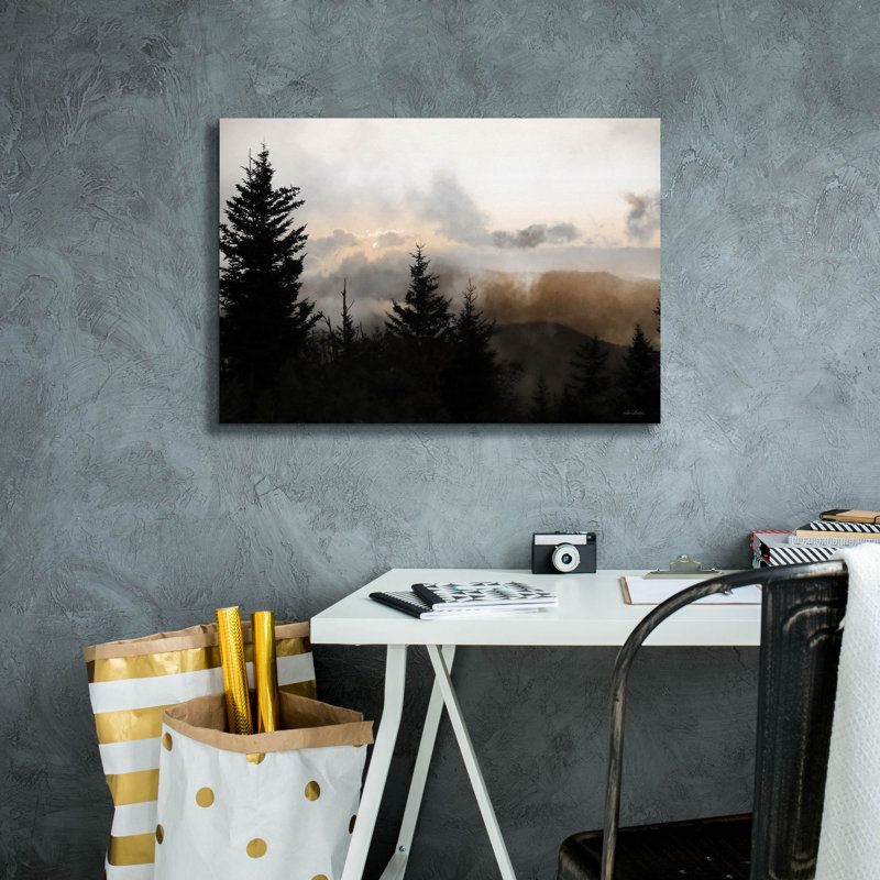 «Mountain Layers 2» par Lori Deiter, art mural sur toile, H 18 po x l 26 po
