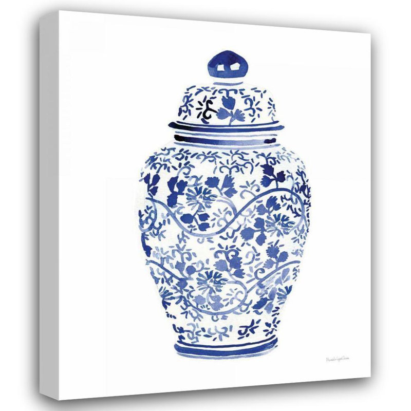 Art sur toile tendu avec galerie Lark Manor ™, Merc Lopez, "Ginger Jar I"