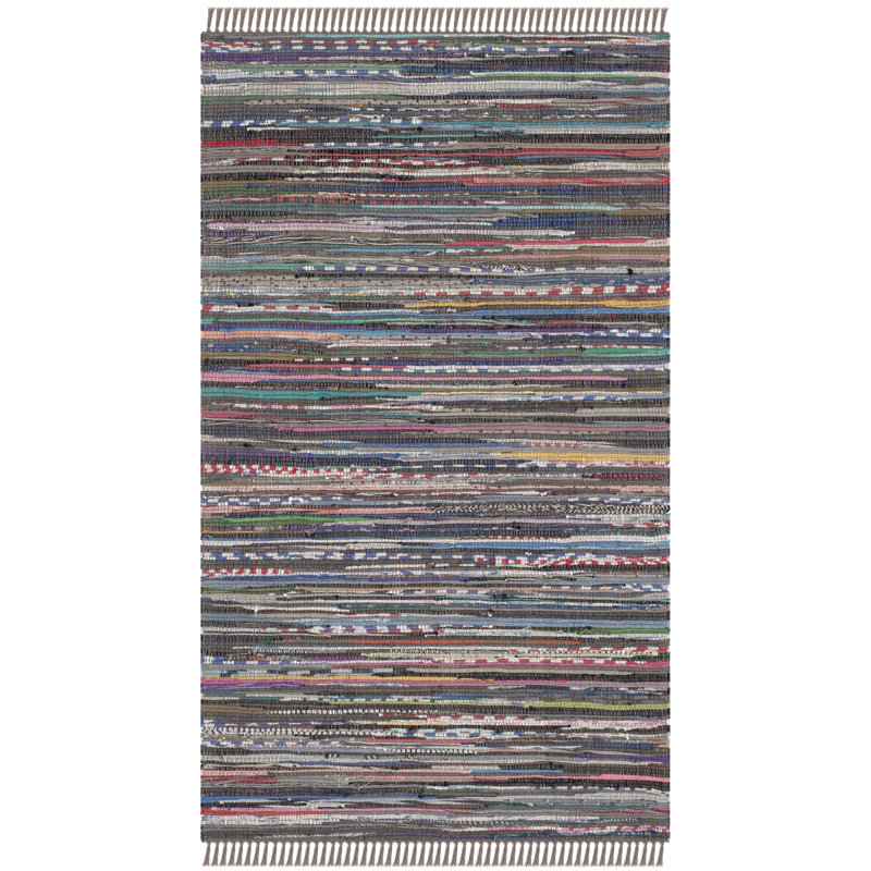 Sue Cotton Hand Woven Area Rug, Rectangle 91 x 152cm