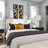Metal Dimensional Abstract Home Wall Decor with Black Wood Backing-1382404633