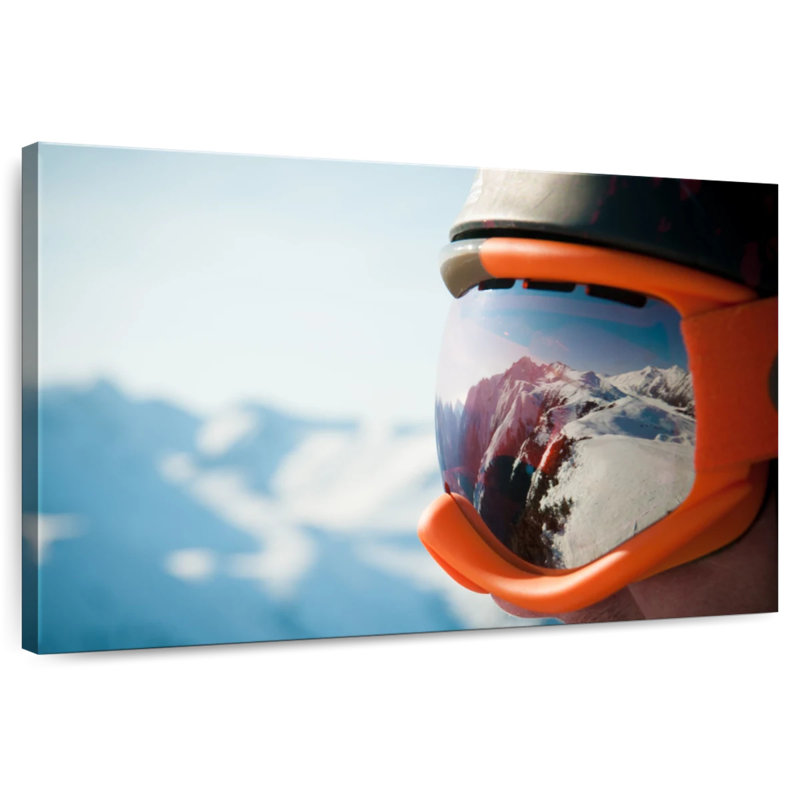 Sireci Ski Mask Mountain Reflection, 16" H x 24" W