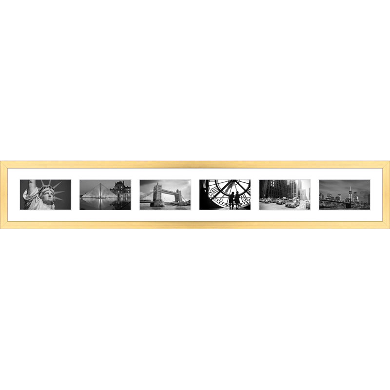 Laraven Wood Picture Frame with Mat, Silver
