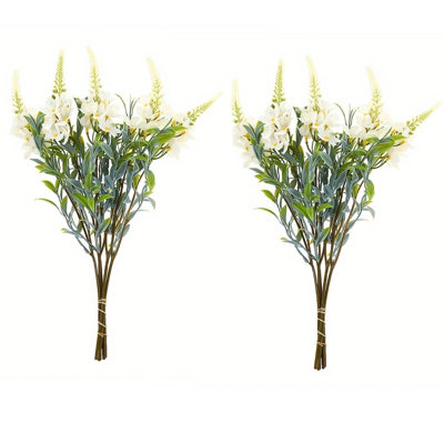 10 pièces de fleurs artificielles, fleurs de cerisier, flocons de neige, décoration intérieure