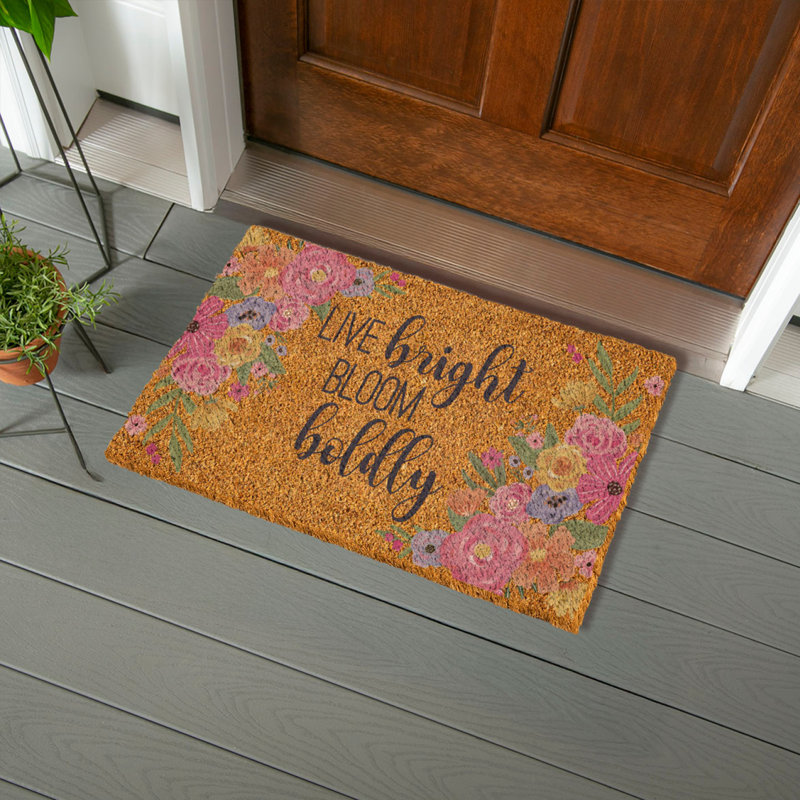Bunny Blooms Spring Blossom, Coir Mat 28"x16"