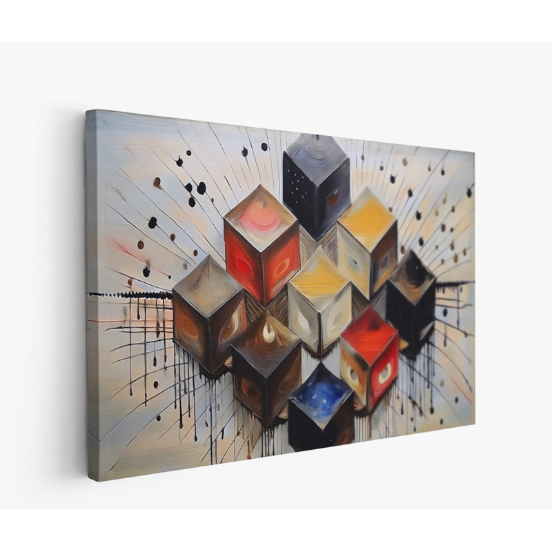 Cosmic Cubes, 20" H x 30" W