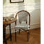 Fauteuil à dossier en rotin French French