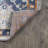Kirman Bohemian Medallion Light Gray/Blue/Orange Rug-28654993