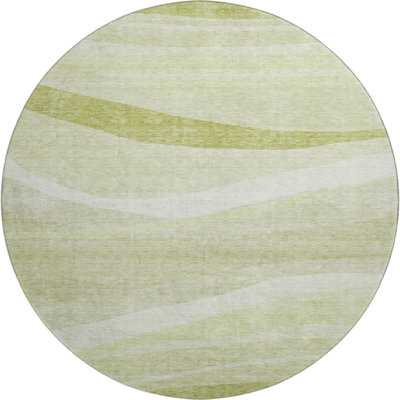 Premium Machine Washable Wayne AMF1099 Swirls Rug