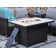 Red Barrel Studio® Outdoor 43 Inch Propane Gas Fire Pit Table, Rectangle Fire Table With Resin Wicker Base, Resin Wicker/Rectangle